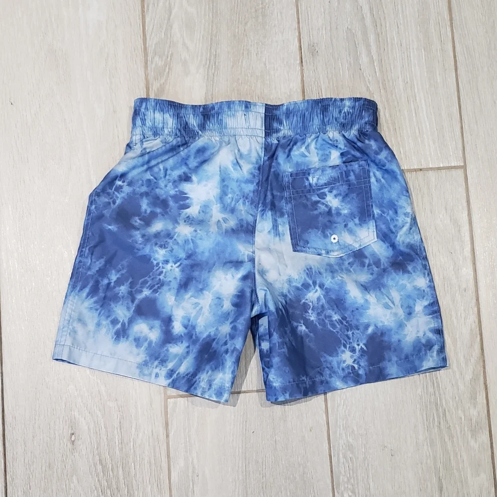 Abercrombie kids Blue Tie-Dye Swim Trunks